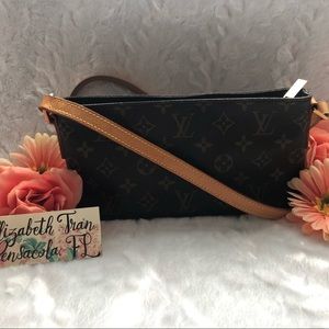 AUTH. Monogram Trotteur Crossbody